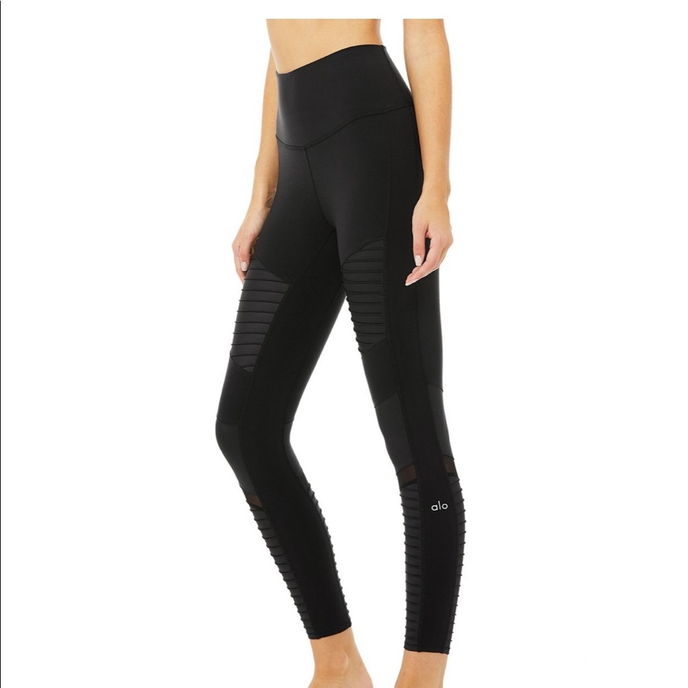 Alo Moto High waisted black leggings